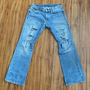 Polo Ralph Lauren ripped jeans